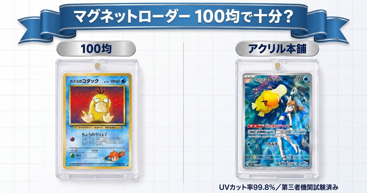 マグネットローダーは100均とアクリル専門店どっち？徹底比較
