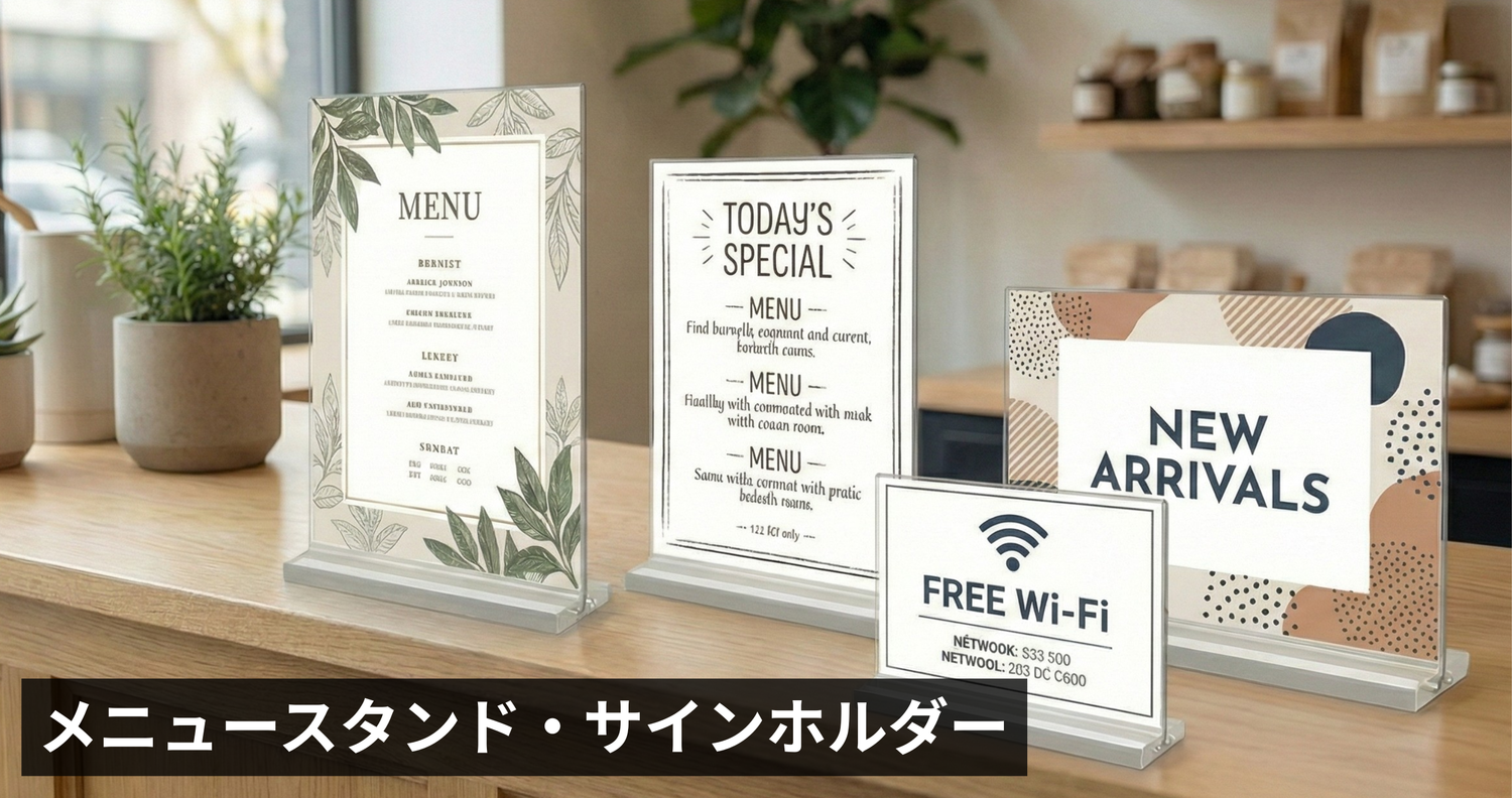 メニュースタンド・サインホルダー