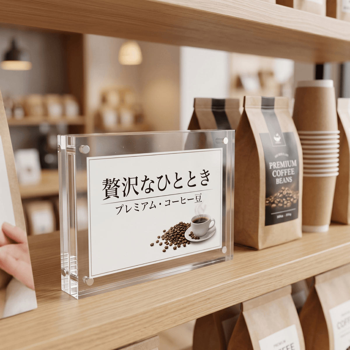 アクリル本舗 アクリルフォトフレーム 写真立て マグネット式