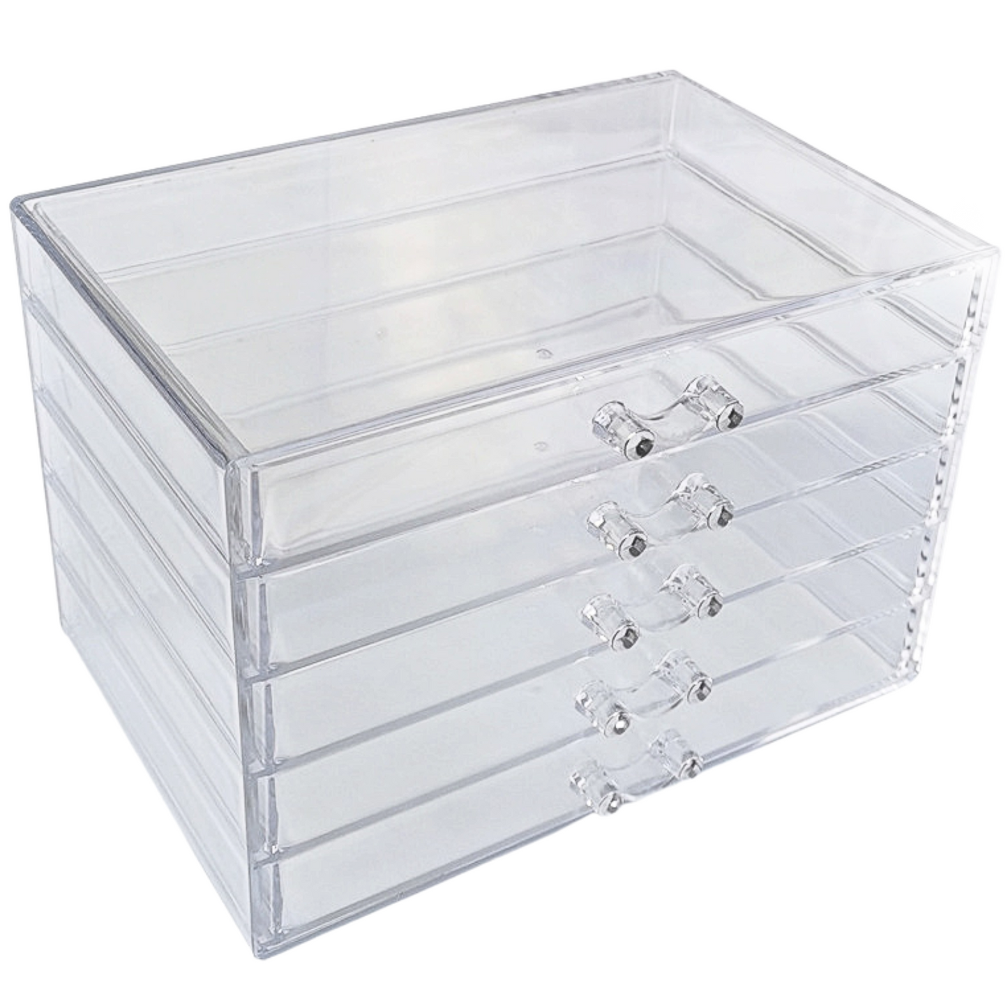 アクリル本舗 アクリルケース 収納ケース 3段 5段 引き出し アクセサリーケース 小物入れ 透明 アクリルボックス 仕切りなし