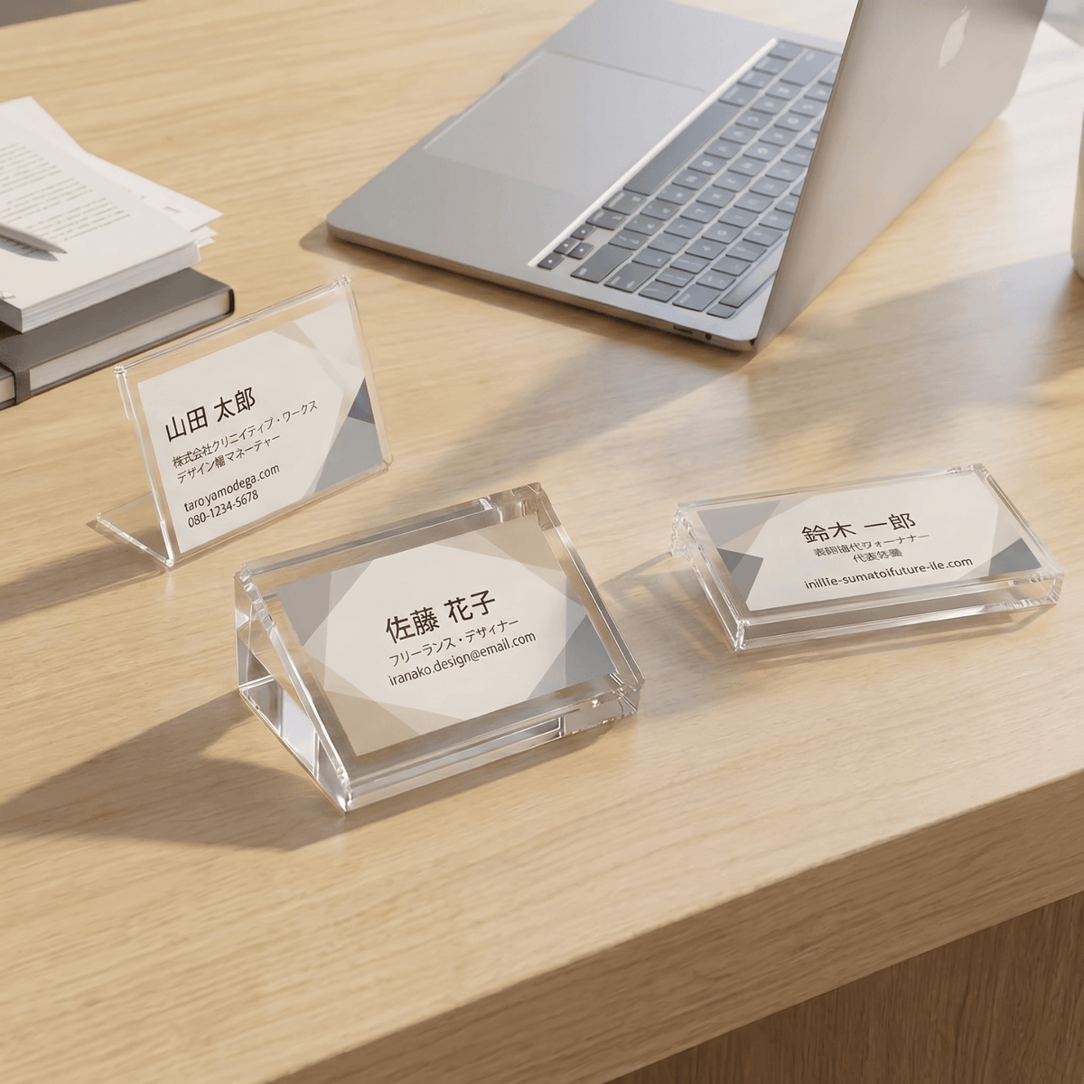 カードスタンド 名刺サイズ L字 V字型 20個 40個 60個 セット