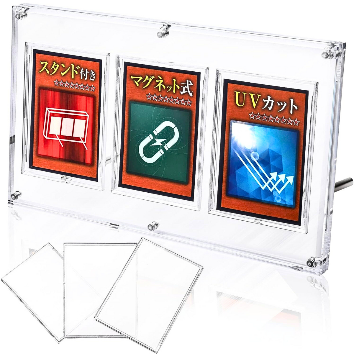 厚さ1.8㎝の高級仕様】アクリル本舗 UVカット マグネット式 スクリュー 厚さ1.8㎝の高級仕様】アクリル本舗 UVカット マグネット式 スクリュー